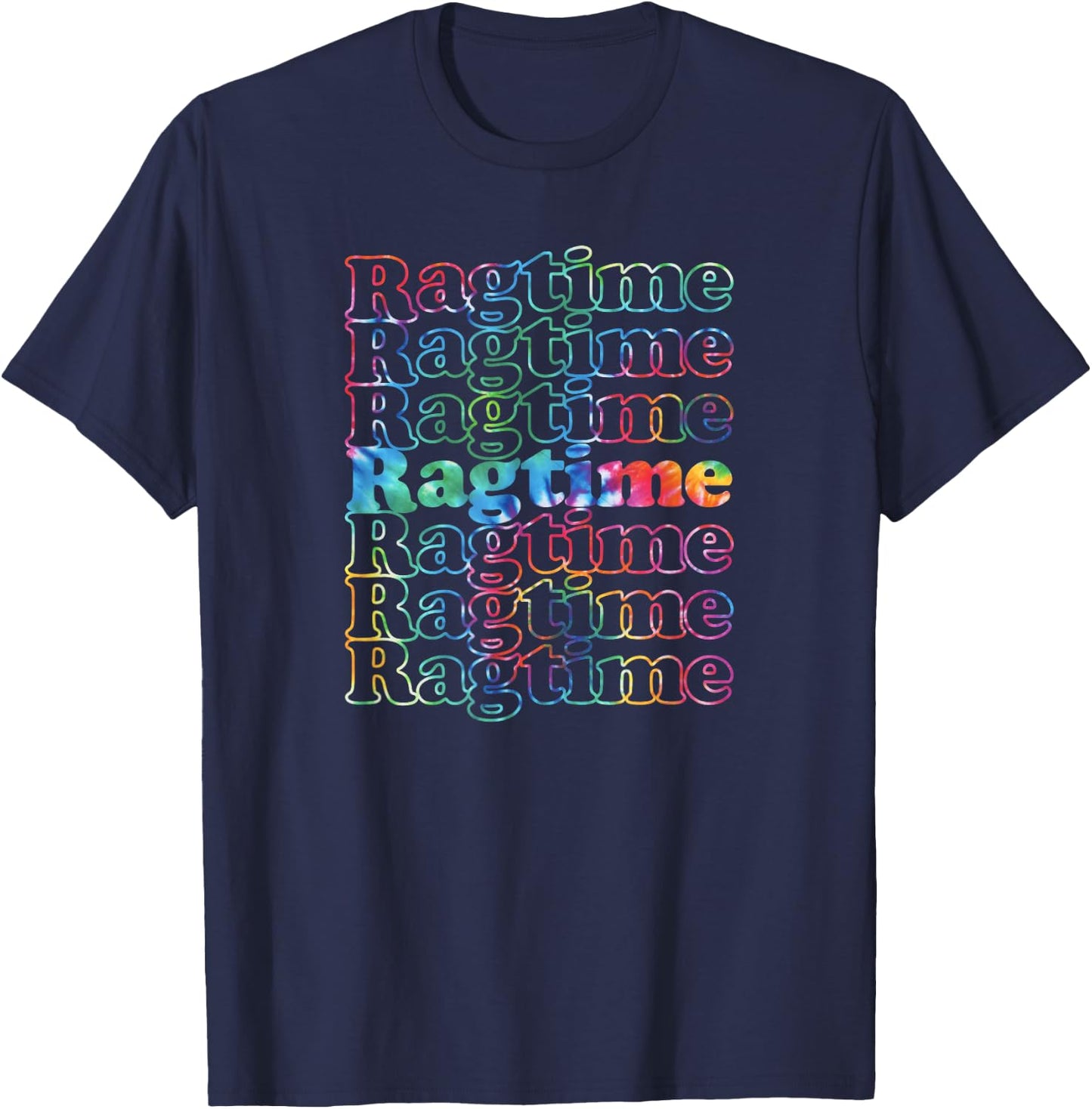 Ragtime Music Tie Dye T-Shirt - T-Shirt | Navy