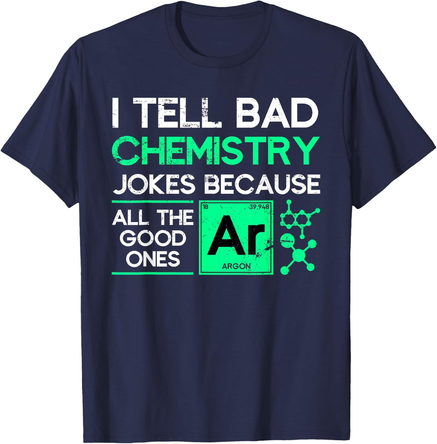 Funny Chemistry Teacher Science Gift Chemistry Women Girls Kids T-Shirt - T-Shirt | Navy