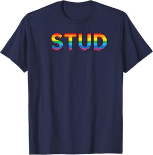 Stud - Lesbian Gifts T-Shirt - T-Shirt | Navy