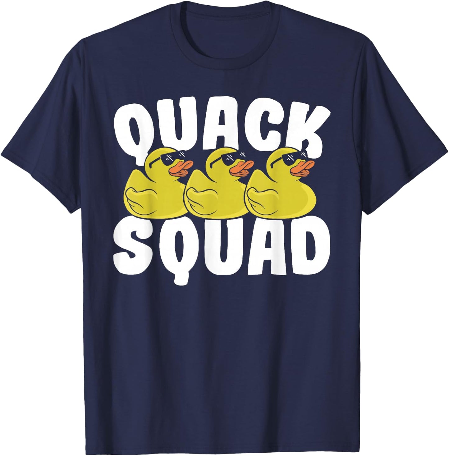 Rubber Ducky Quack Squad Family Cute Rubber Duck Squad T-Shirt - T-Shirt | Navy