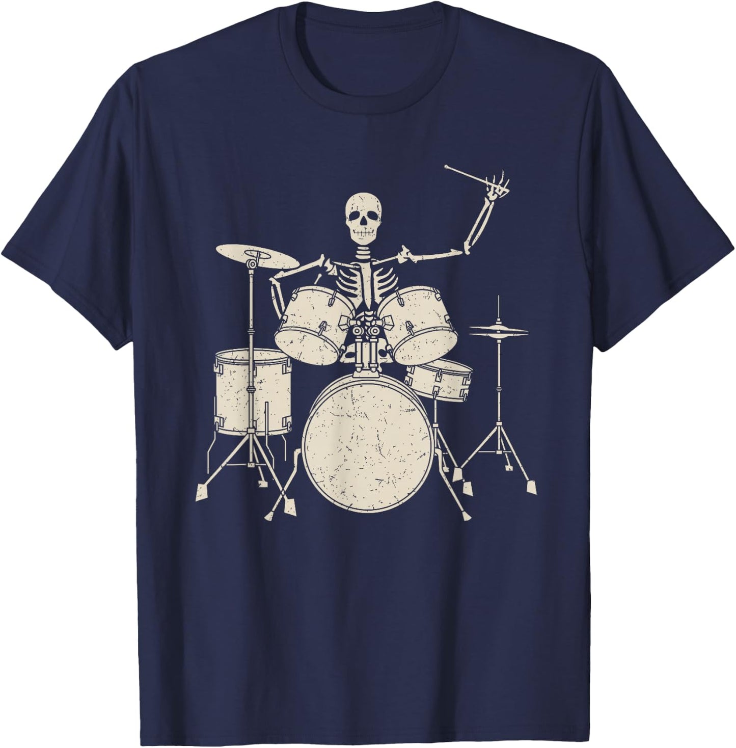 Best Drumming Art Women Drumming Drum Lover Drummer T-Shirt - T-Shirt | Navy