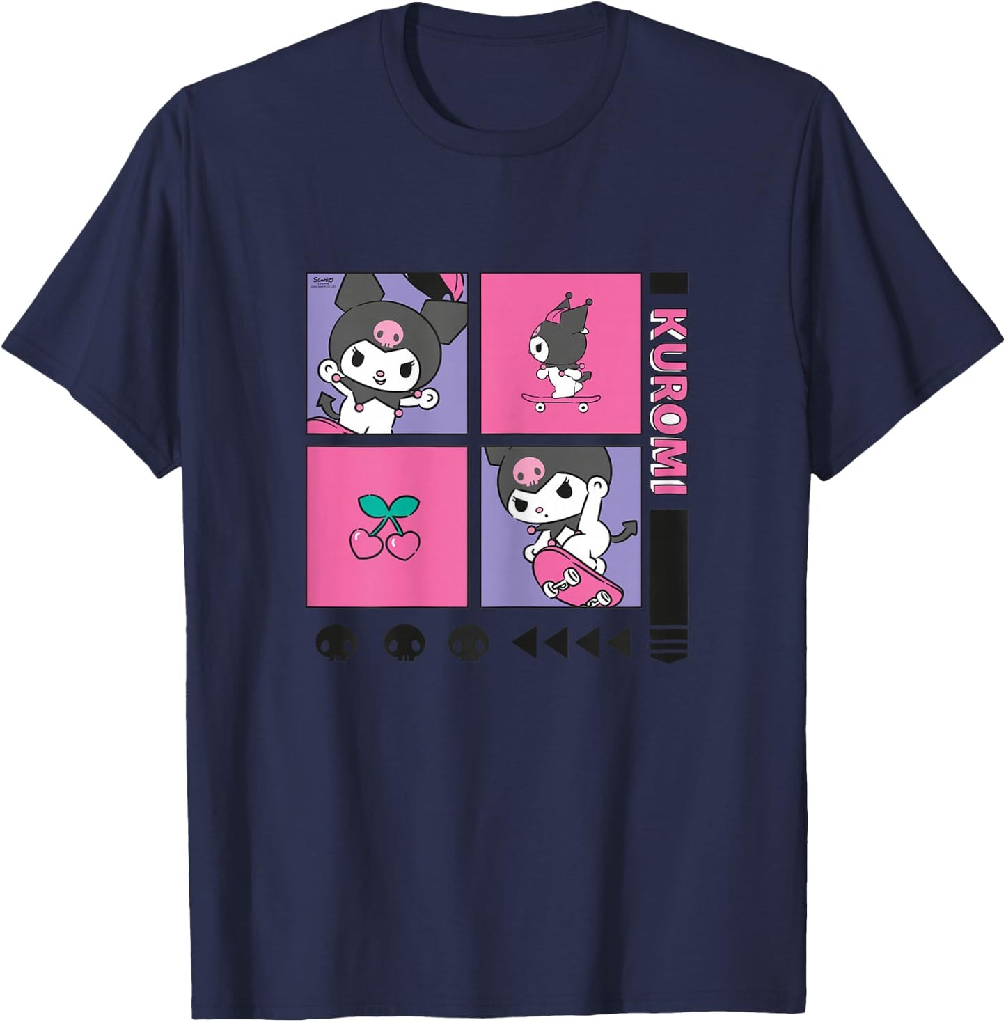 Hello Kitty - Kuromi Original Action T-Shirt - T-Shirt | Navy