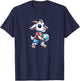 Unique Goat Volleyball Player Team Spirit Art T-Shirt - T-Shirt | Navy