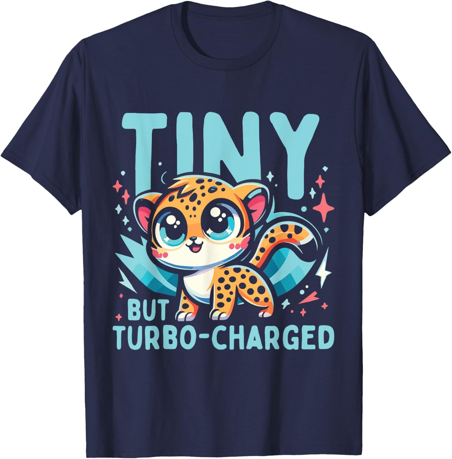 Funny Cheetah Kids T-Shirt - T-Shirt | Navy