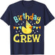 Birthday Crew Kids Girls Boys Bday Rubber Duck Party Family T-Shirt - T-Shirt | Navy