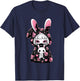 Kawaii Gothic Girl Chibi Style Bunny E-Girl Gothic Grunge T-Shirt - T-Shirt | Navy