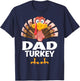 Thanksgiving Dad Turkey Matching Pajama T-Shirt - T-Shirt | Navy