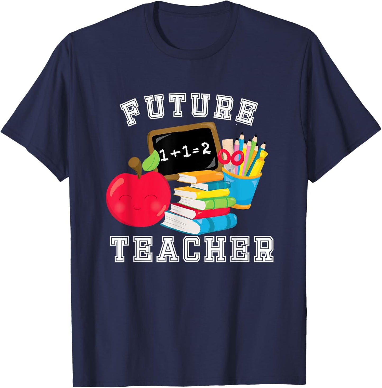 Future Teacher Costume for Adults and Kids T-Shirt - T-Shirt | Navy