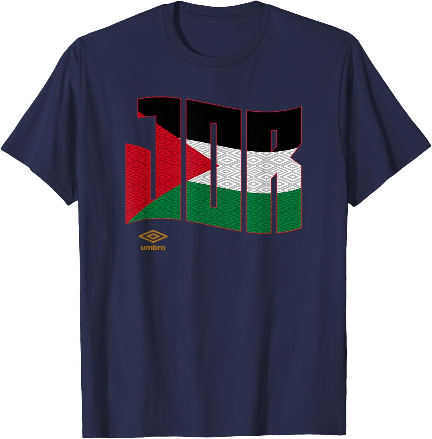 Umbro International Soccer Wavy Jordan Logo T-Shirt - T-Shirt | Navy