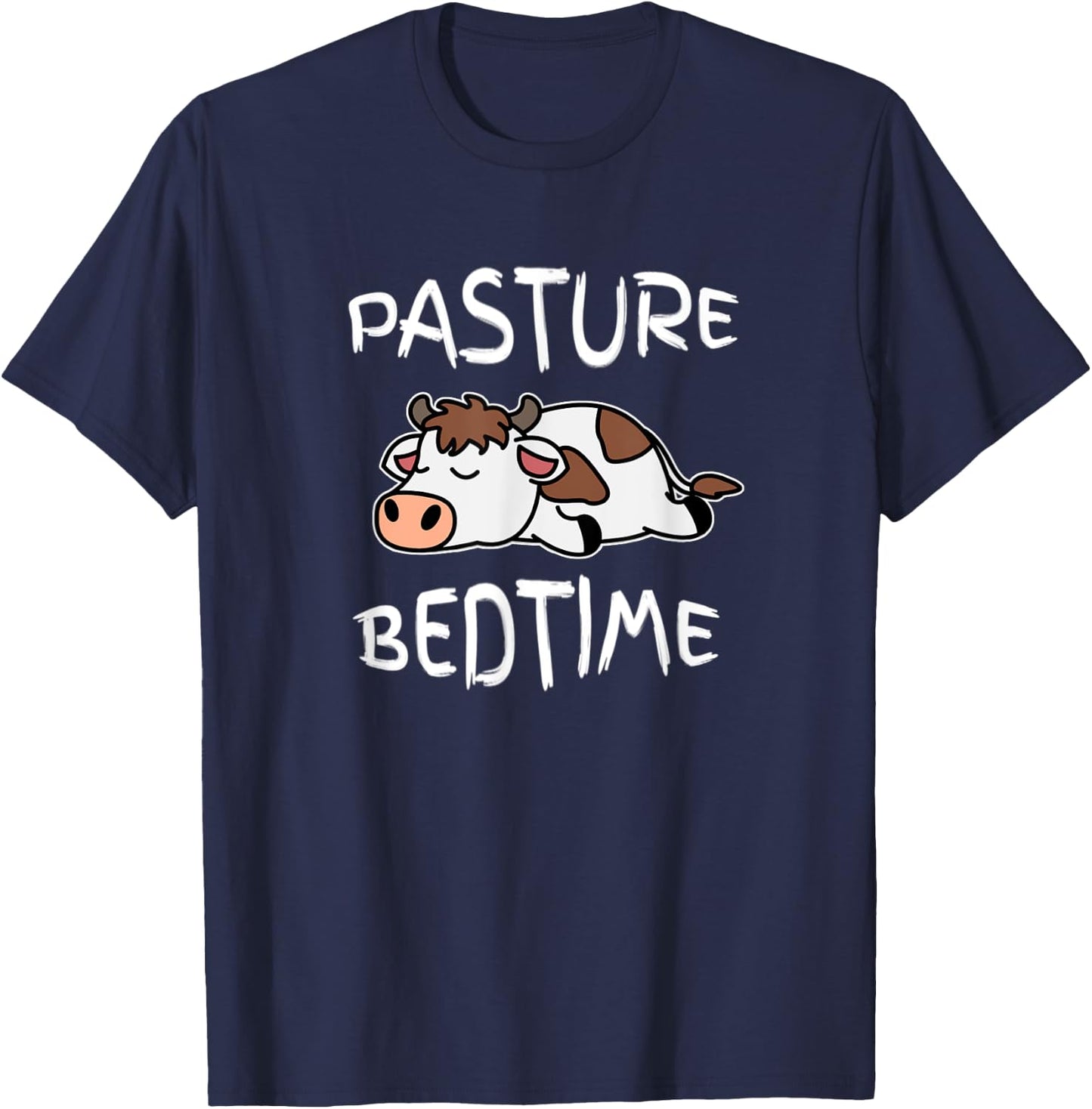 Cow Pasture Bedtime Pajama for Bedtime T-Shirt - T-Shirt | Navy