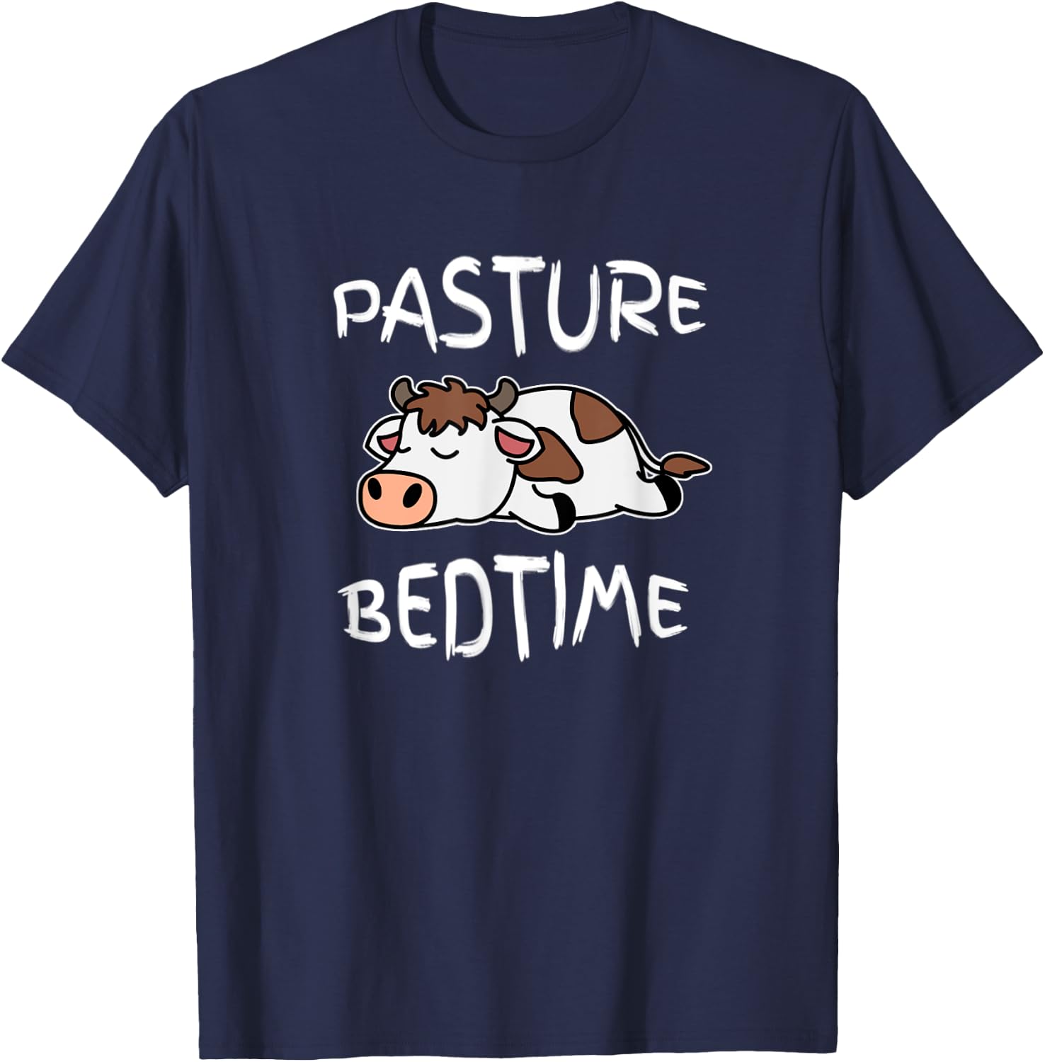 Cow Pasture Bedtime Pajama for Bedtime T-Shirt - T-Shirt | Navy