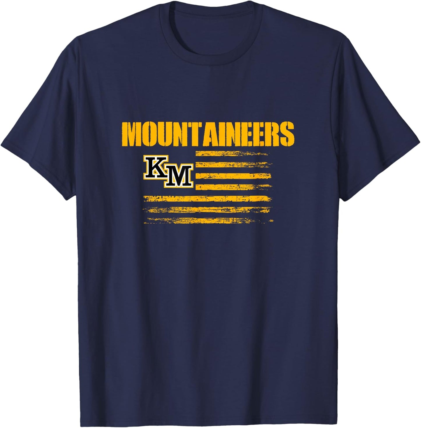 Logo USA Flag Pride HS T-Shirt - T-Shirt | Navy