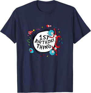 Dr. Seuss 1st Birthday Thing T-Shirt - T-Shirt | Navy