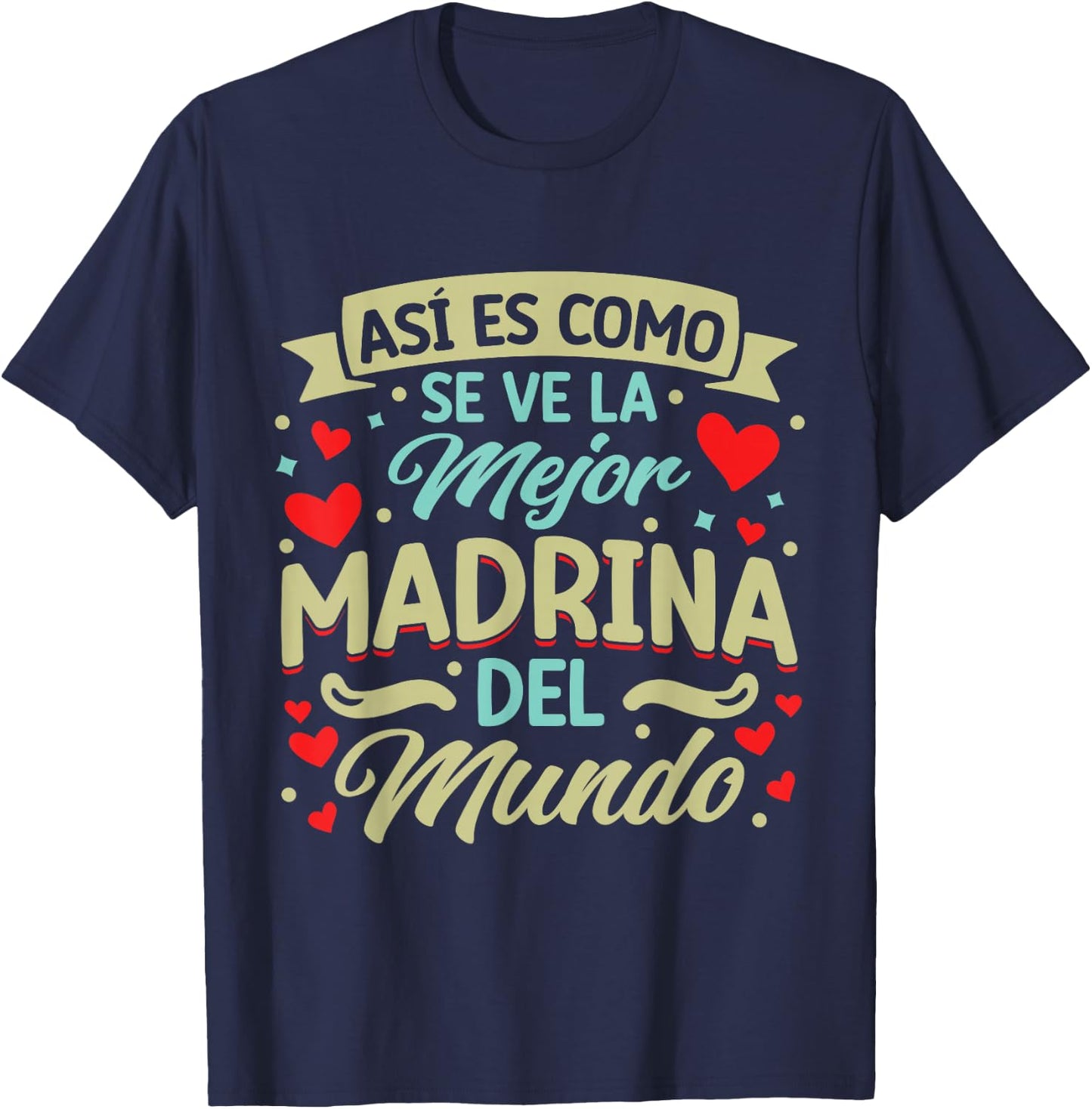 Anuncio Embarazo Divertido Bautizo Madrina Regalo Familia T-Shirt - T-Shirt | Navy