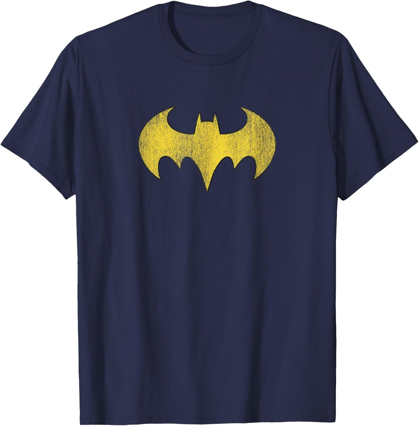 Batman Batgirl Logo Distressed T-Shirt - T-Shirt | Navy