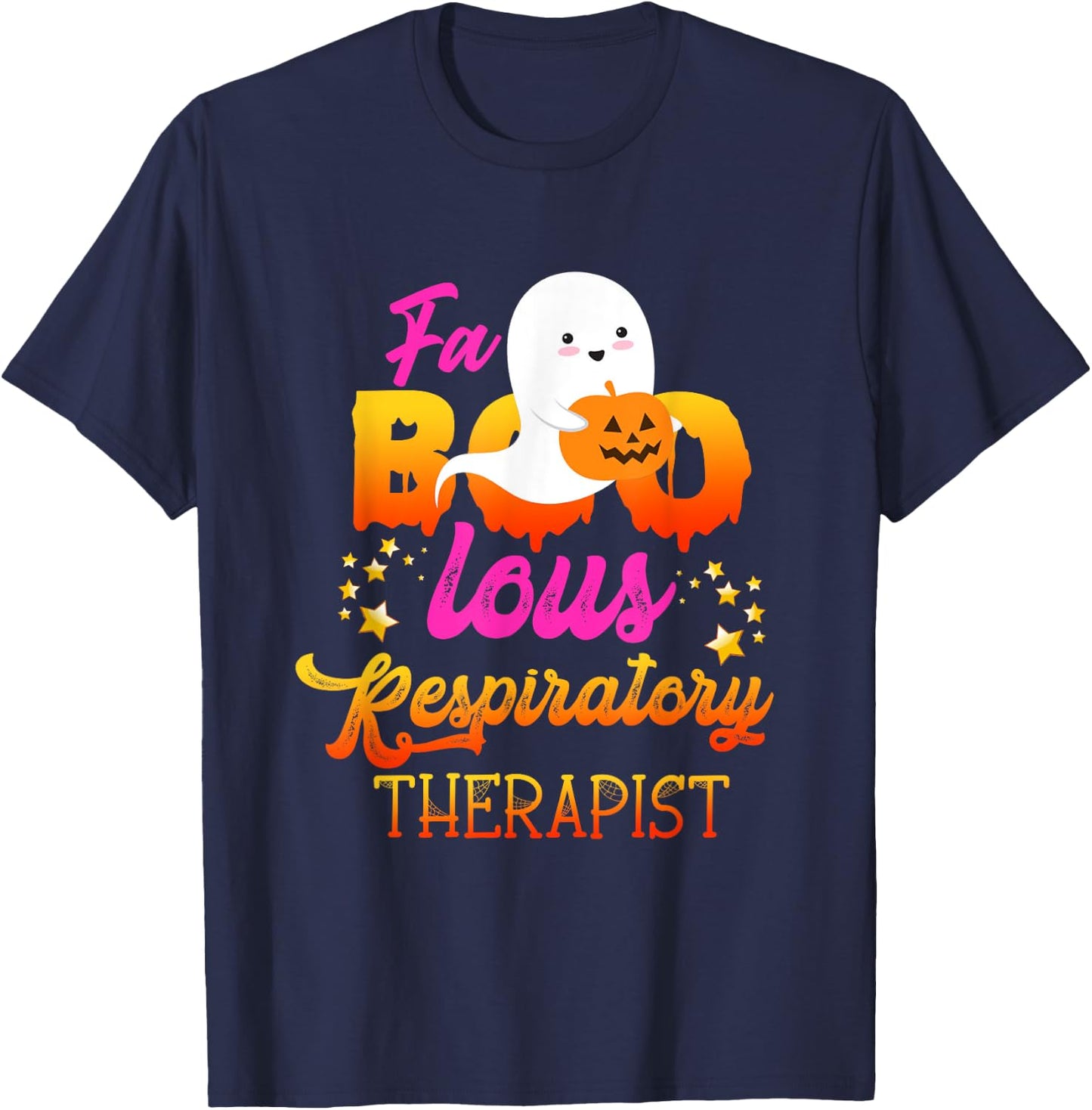 Faboolous Respiratory Therapist Halloween Trick Or Treat T-Shirt - T-Shirt | Navy