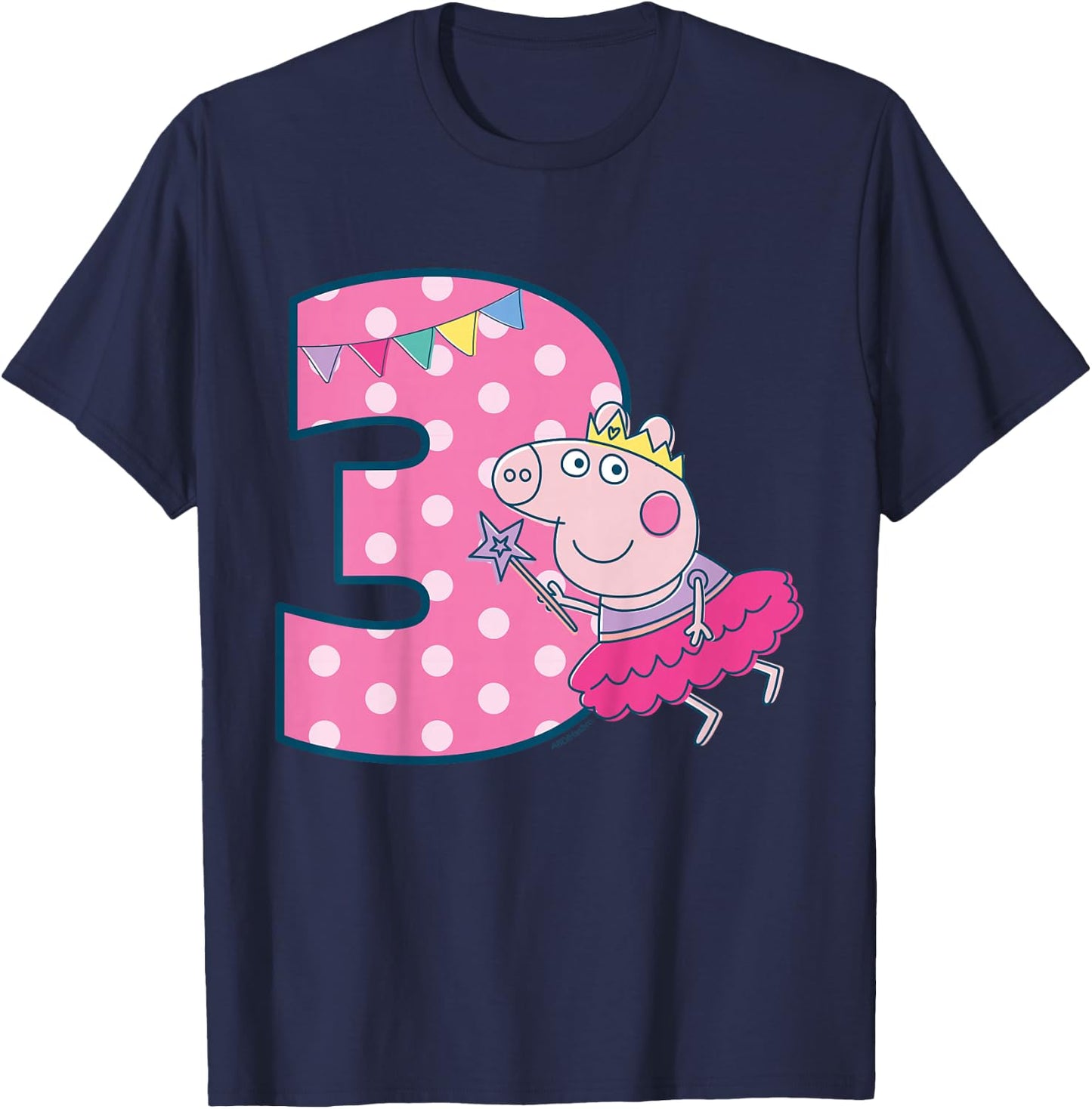 Peppa Pig 3 Geburtstag T-Shirt - T-Shirt | Navy