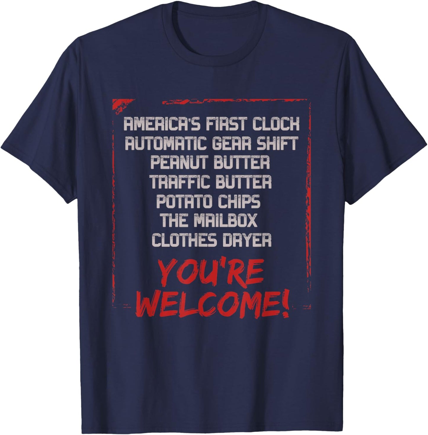 Youre Welcome Black History Month Pride African Inventors T-Shirt - T-Shirt | Navy