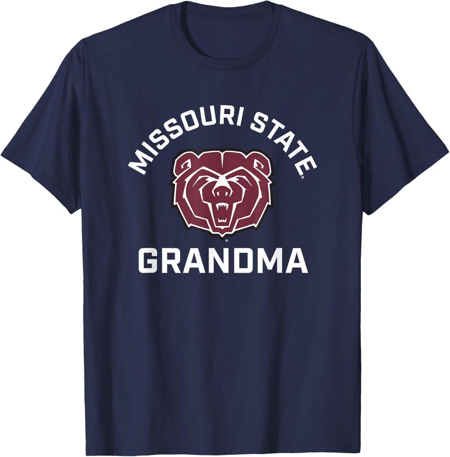 Missouri State University MSU Bears Arched Grandma T-Shirt - T-Shirt | Navy