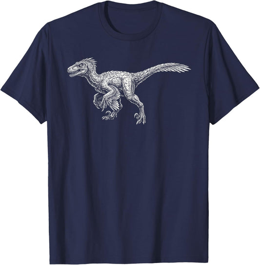 Utahraptor Dinosaur T-Shirt - T-Shirt | Navy