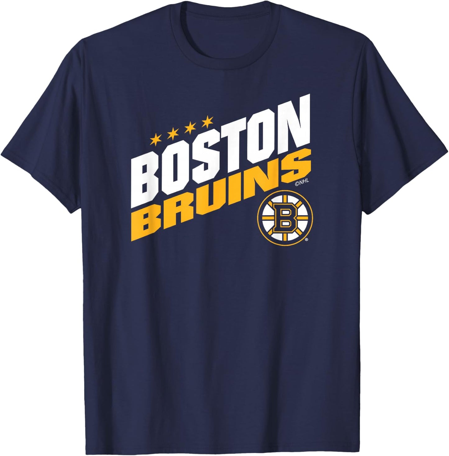 Boston Bruins Fuel Black Officially Licensed T-Shirt - T-Shirt | Navy