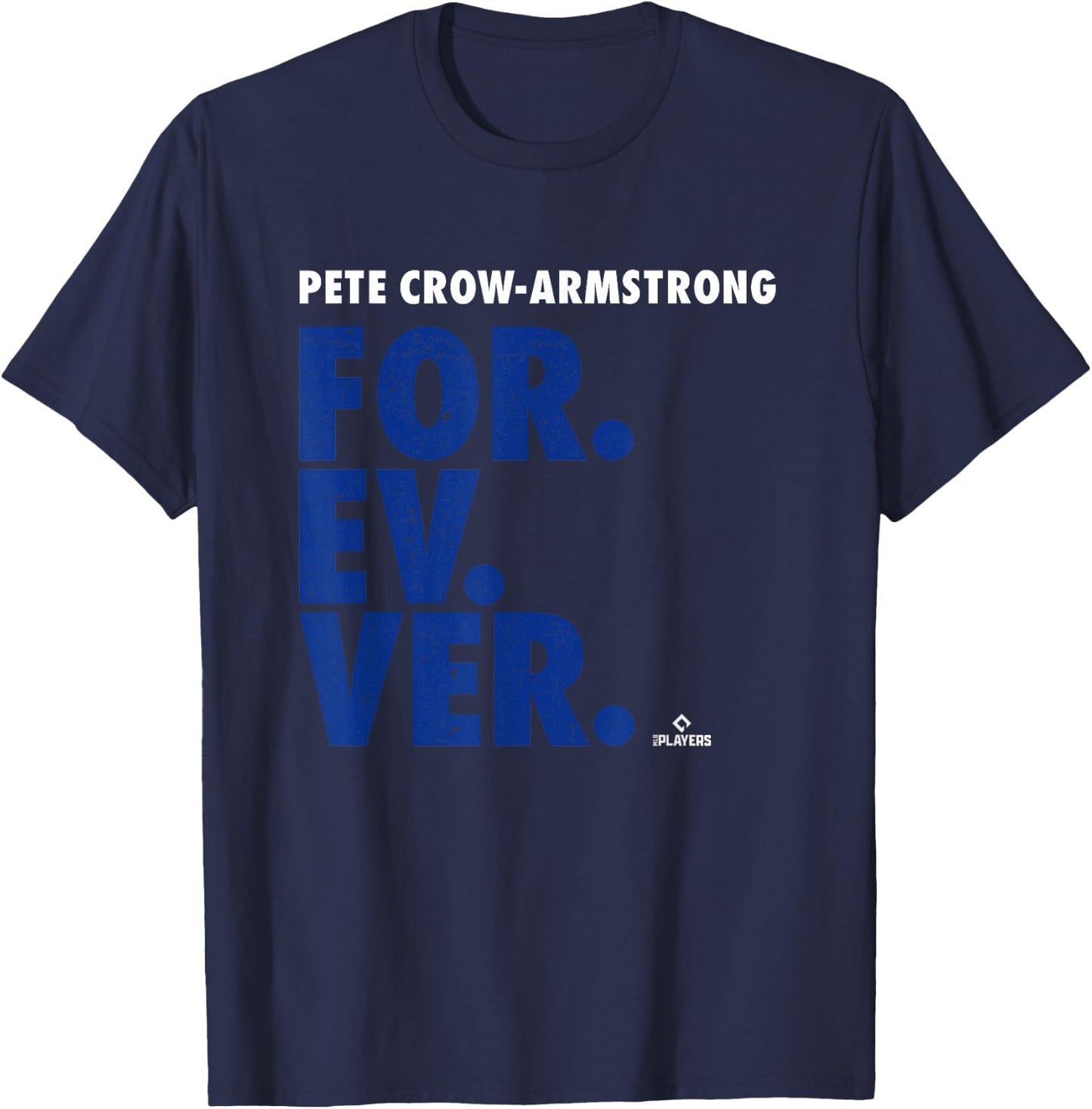 Forever Baseball Pete Crow-Armstrong Chicago Baseball MLBPA T-Shirt - T-Shirt | Navy