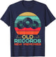 Old Records New Memories Vinyl Records T-Shirt - T-Shirt | Navy