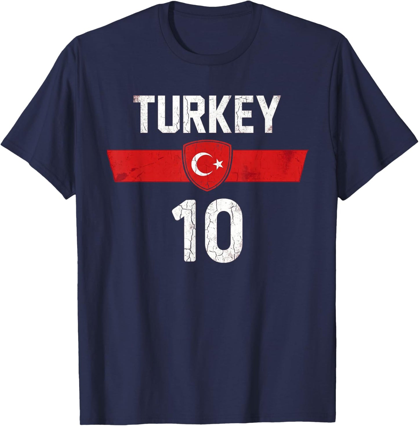 Cadeau Türkiye pour La Turquie Football Football Europe Turk T-Shirt - T-Shirt | Navy