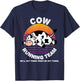 Funny Dairy Cow Running Team Shirt Kids Men Women Gift T-Shirt - T-Shirt | Navy