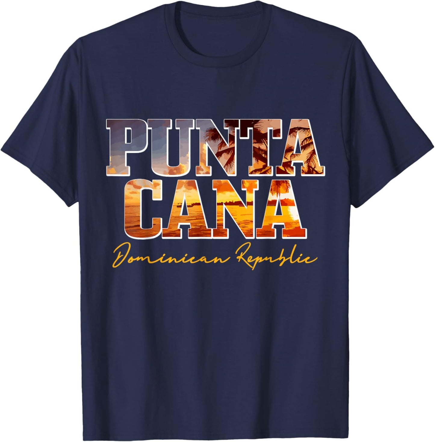 Punta Cana Dominican Republic Beach Surfer Souvenir Vintage T-Shirt - T-Shirt | Navy