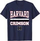 Harvard University Crimson NCAA | VNPHVD301A T-Shirt - T-Shirt | Navy