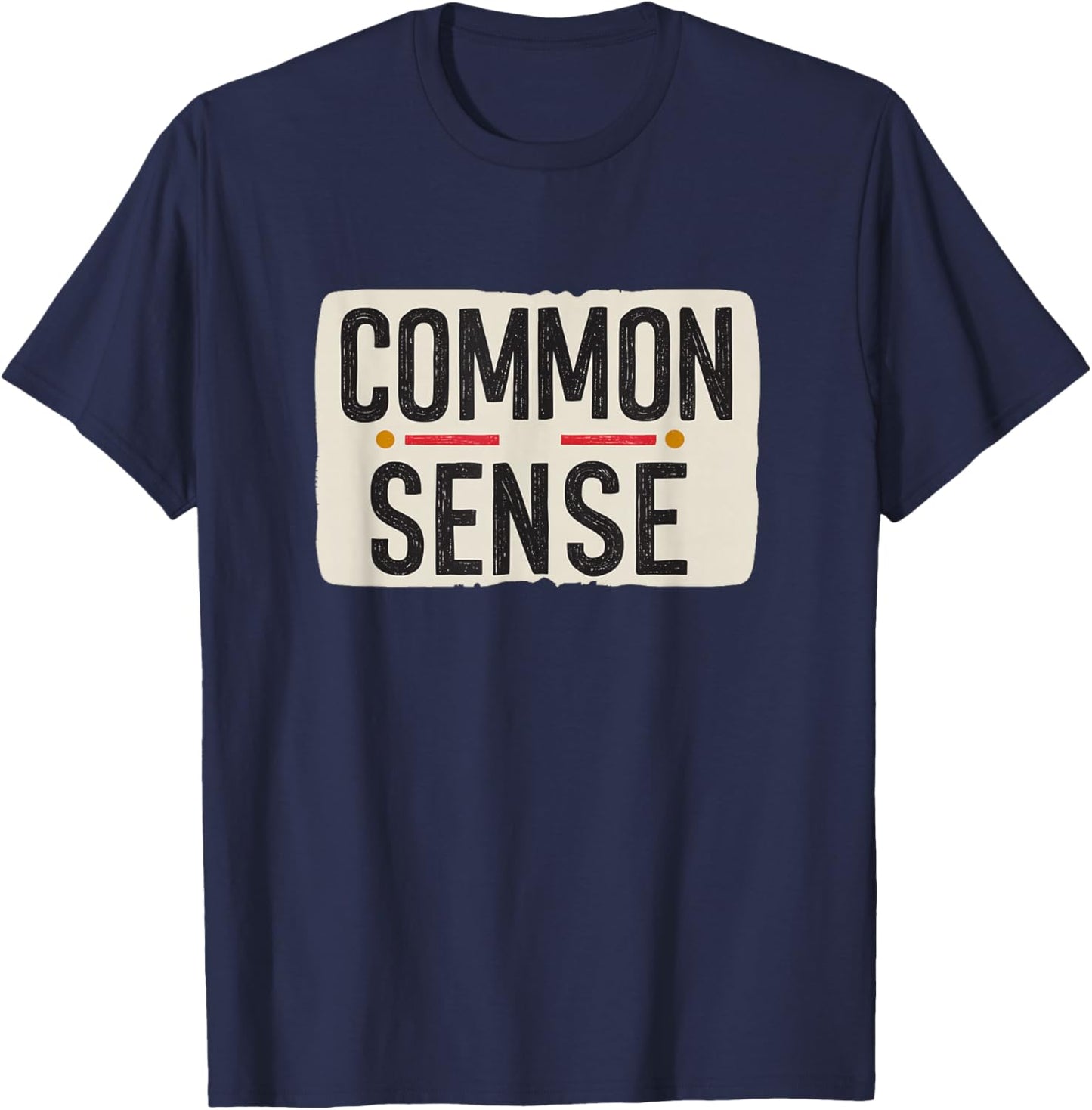 Nice Common Sense Emblem T-Shirt - T-Shirt | Navy