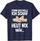 Komme Was Wolle Ich Schaf Heut Nix Mah Farmers Tired Sheep , black, s T-Shirt - T-Shirt | Navy