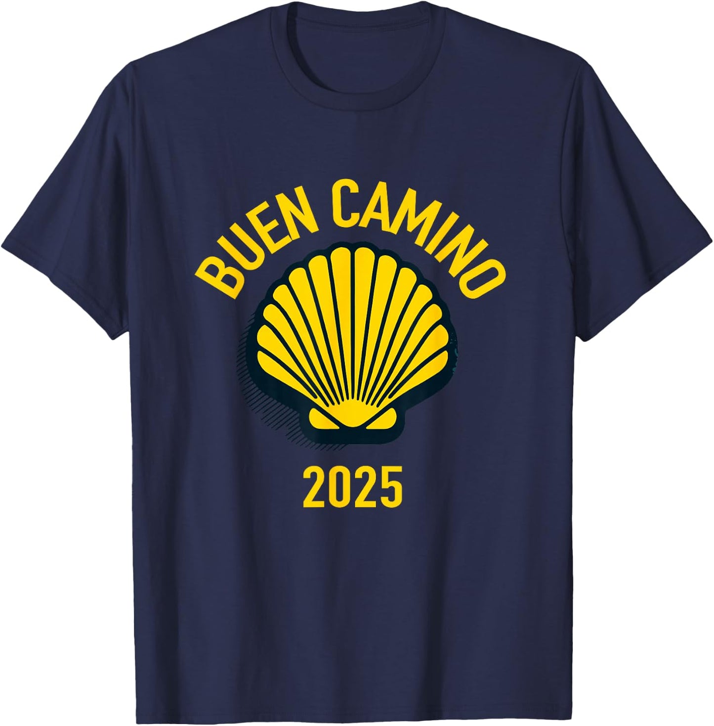 Hiking Santiago de Compostela shell 2025 , Blue, S T-Shirt - T-Shirt | Navy