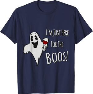 I'm Just Here for the Boos Halloween T-Shirt - T-Shirt | Navy