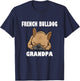French Bulldog Grandpa Frenchie T-Shirt - T-Shirt | Navy