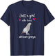 Funny African Grey Shirt Girls I Love African Grey Parrots T-Shirt - T-Shirt | Navy