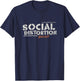 Offizielles Social Distortion Schwarz , Erwachsene, Klein, , Kurzarm, Party, Lässig T-Shirt - T-Shirt | Navy