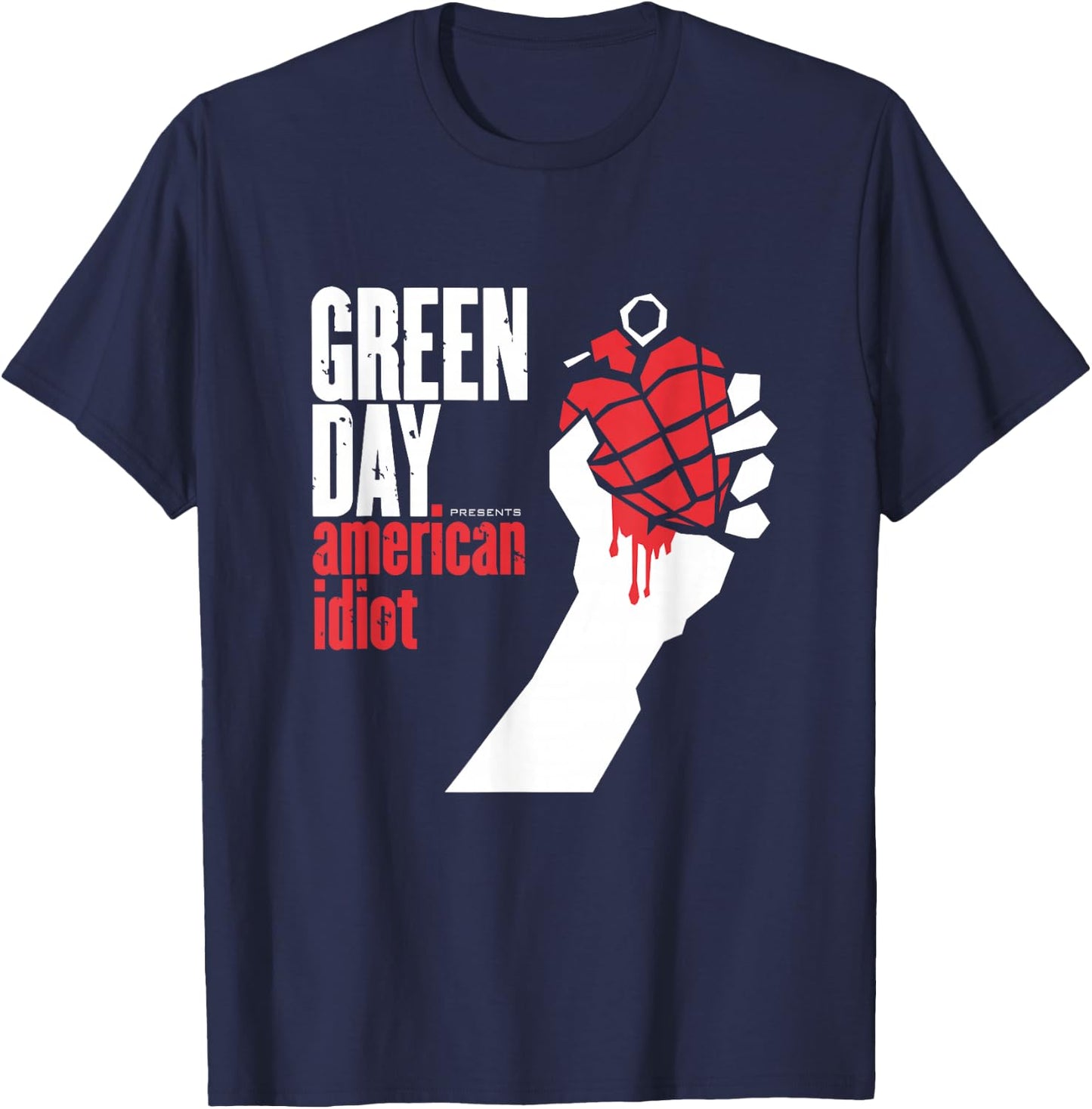 Green Day American Idiot T-Shirt - T-Shirt | Navy