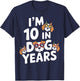 I Am 10 In Dog Years Turning 70 Year Old 70th Birthday Party T-Shirt - T-Shirt | Navy