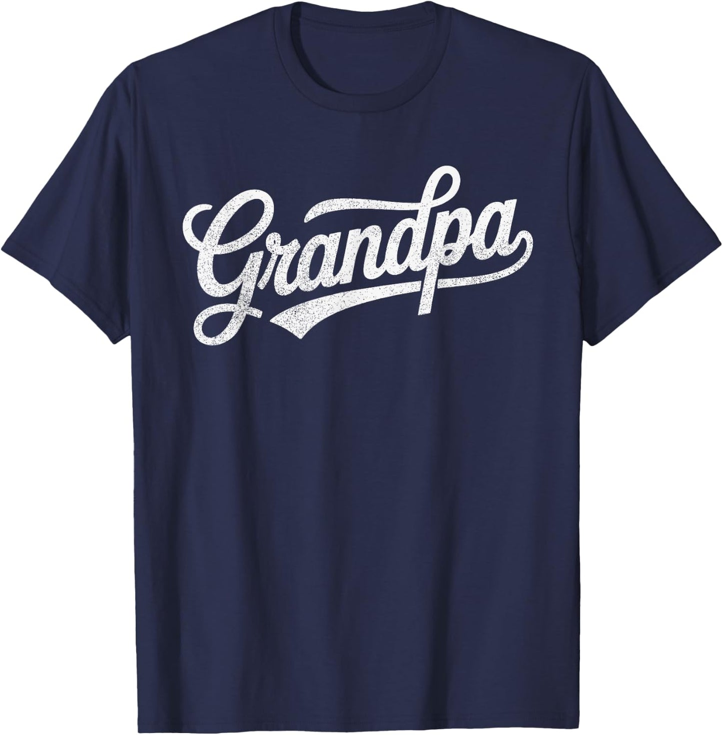 Vintage Distressed Classic Grandpa Father's Day T-Shirt - T-Shirt | Navy