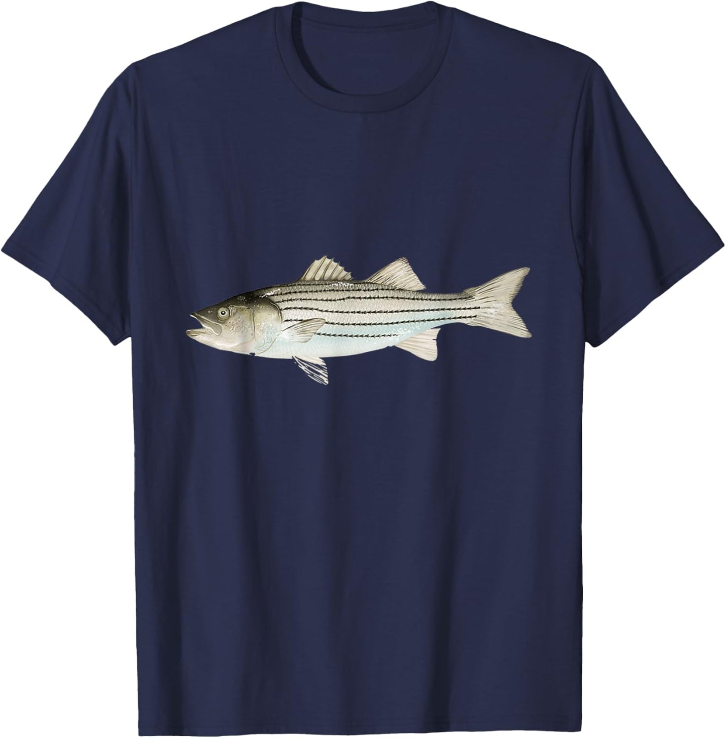 Barfish Striped T-Shirt - T-Shirt | Navy