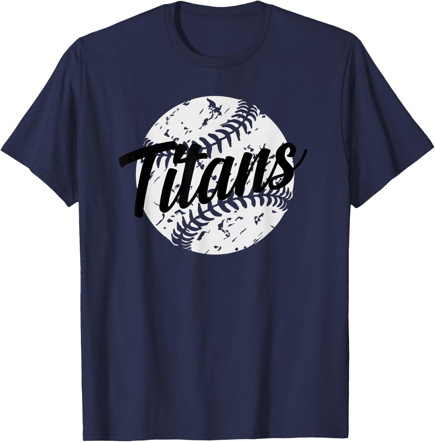 Titans Baseball Softball T-Shirt - T-Shirt | Navy