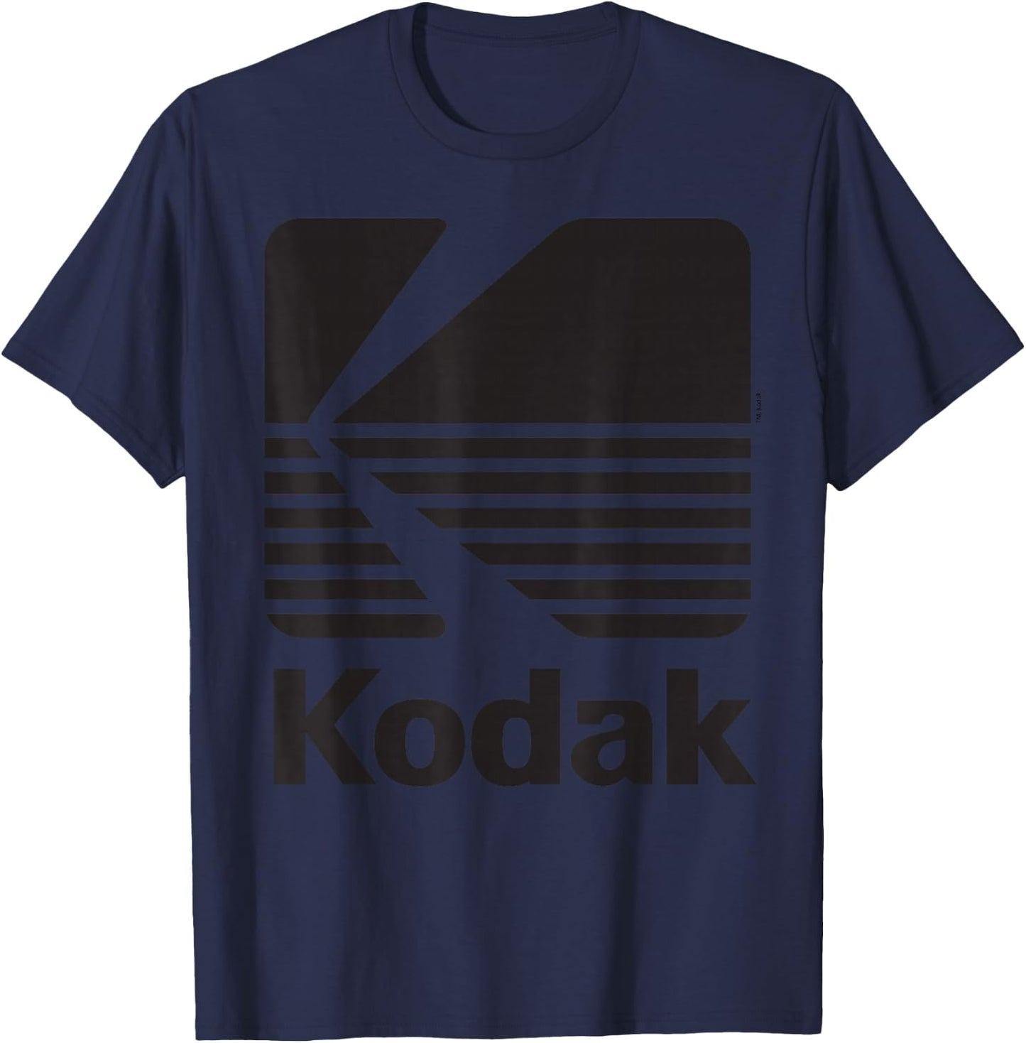 80s Vintage KODAK Logo - Black , grey, S T-Shirt - T-Shirt | Navy
