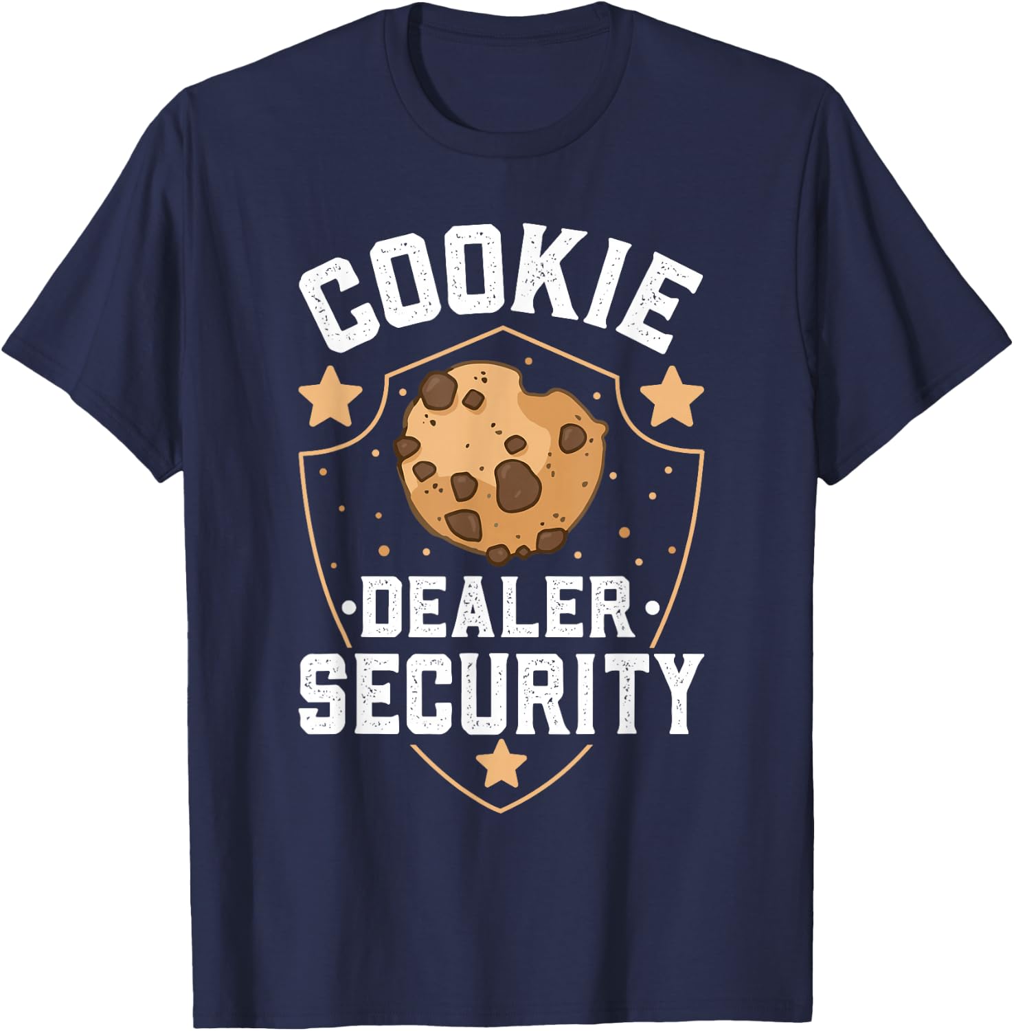 Cookie Dealer Gifts Cookie Dealer - -Adults, Kids - Black - Small - Short Sleeve T-Shirt - T-Shirt | Navy