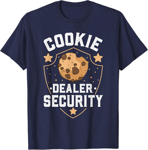 Cookie Dealer Gifts Cookie Dealer - -Adults, Kids - Black - Small - Short Sleeve T-Shirt - T-Shirt | Navy