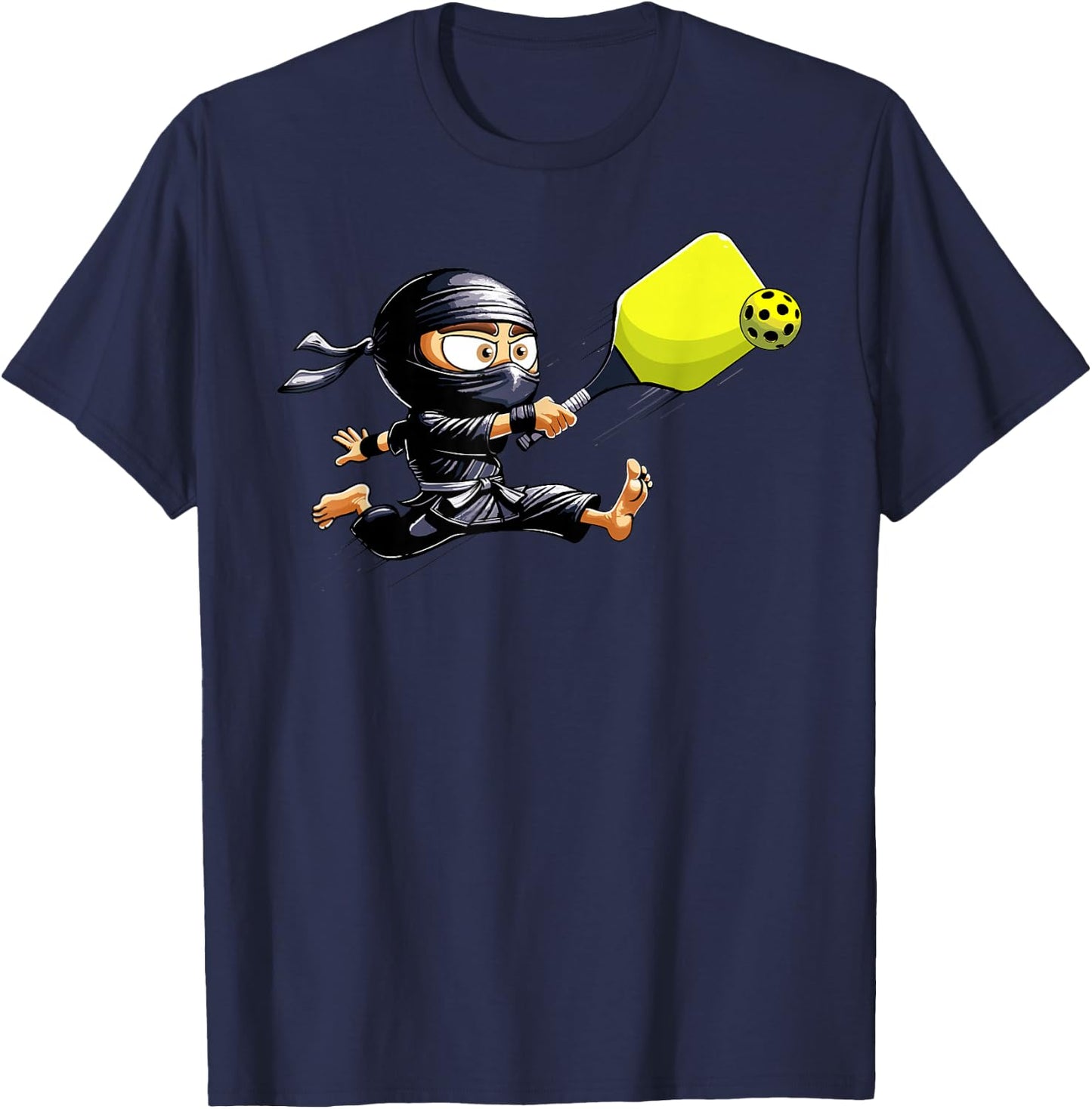 Pickleball Player Ninja T-Shirt - T-Shirt | Navy
