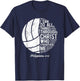 Christian Volleyball I Can Do All Things Philippians 4 13 T-Shirt - T-Shirt | Navy