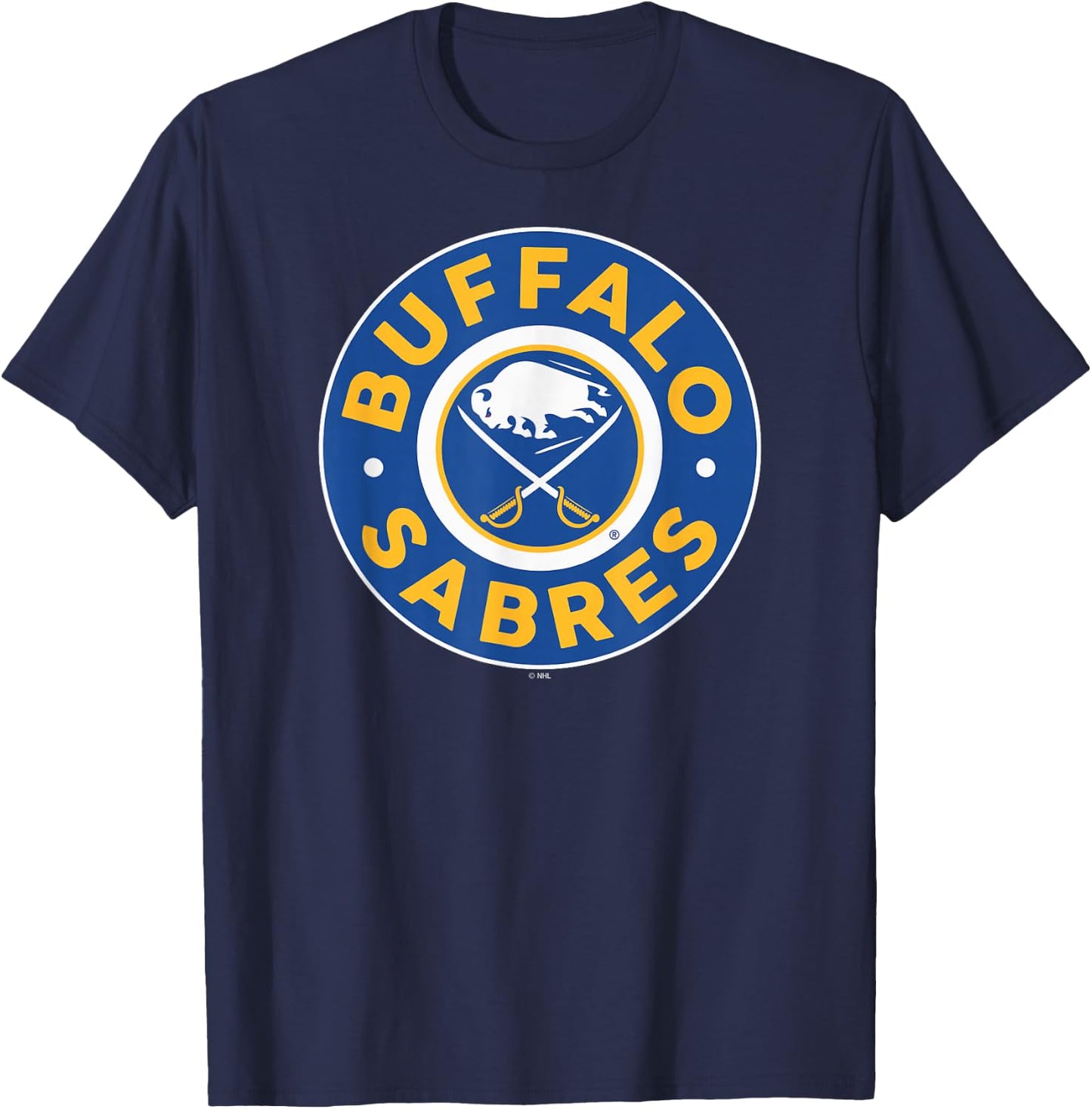 Buffalo Sabres Symbol Black Officially Licensed T-Shirt - T-Shirt | Navy