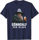 Gönndalf der Blaue Biertrinker Saufen Bier Beer Premium T-Shirt - T-Shirt | Navy